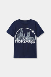 Boys 11-14 Years Blue HOGWARTS Tee